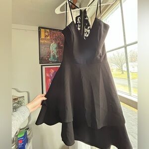 B Darlin Black Dress with Lace Back